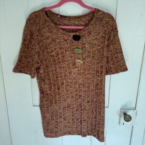 Zara Multi-Color Baggy Knit Two-Piece/Co-ord Set